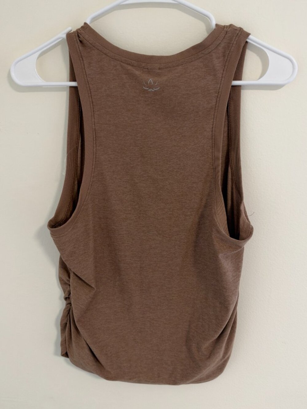 Beyond Yoga Brown High Neck Ruched Tank Top - Picture 4 of 6